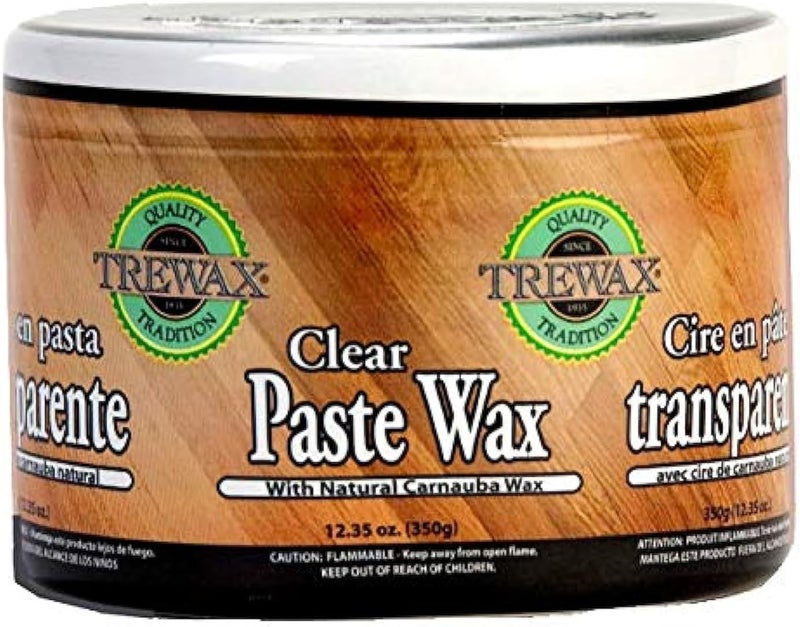 Trewax Clear Paste Wax with Carnauba, 12.35-Ounce - Ideal for Hardwood Floors, Fine Furniture, Granite, Marble, and Bronze - Image 1
